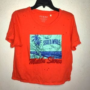 🧡 Guess Orange crop top